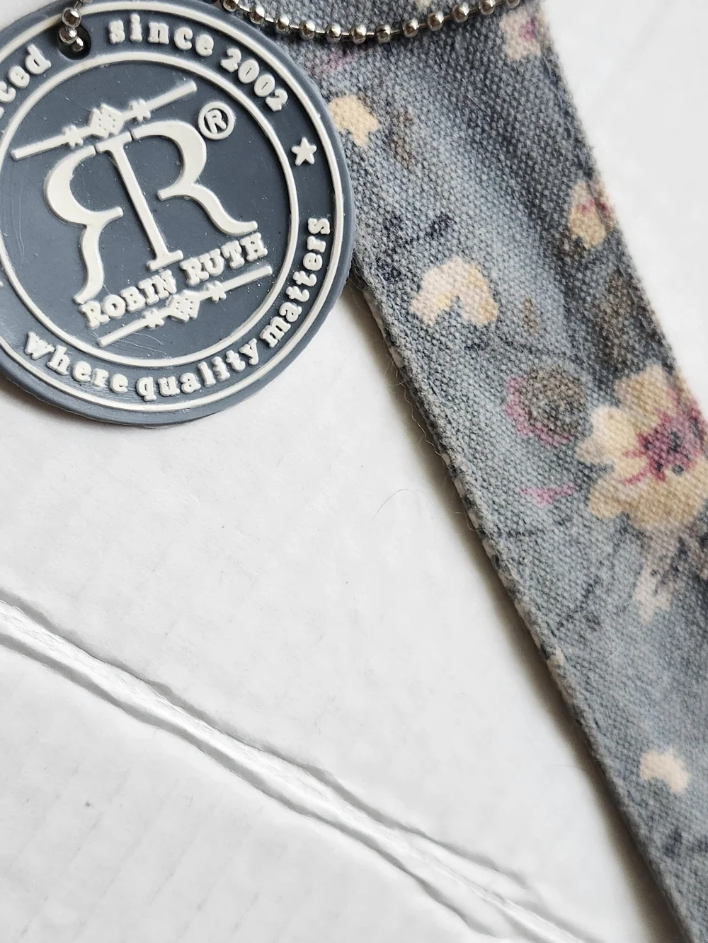 Robin Ruth Blue Floral 'JAPAN' Print Hobo Bag